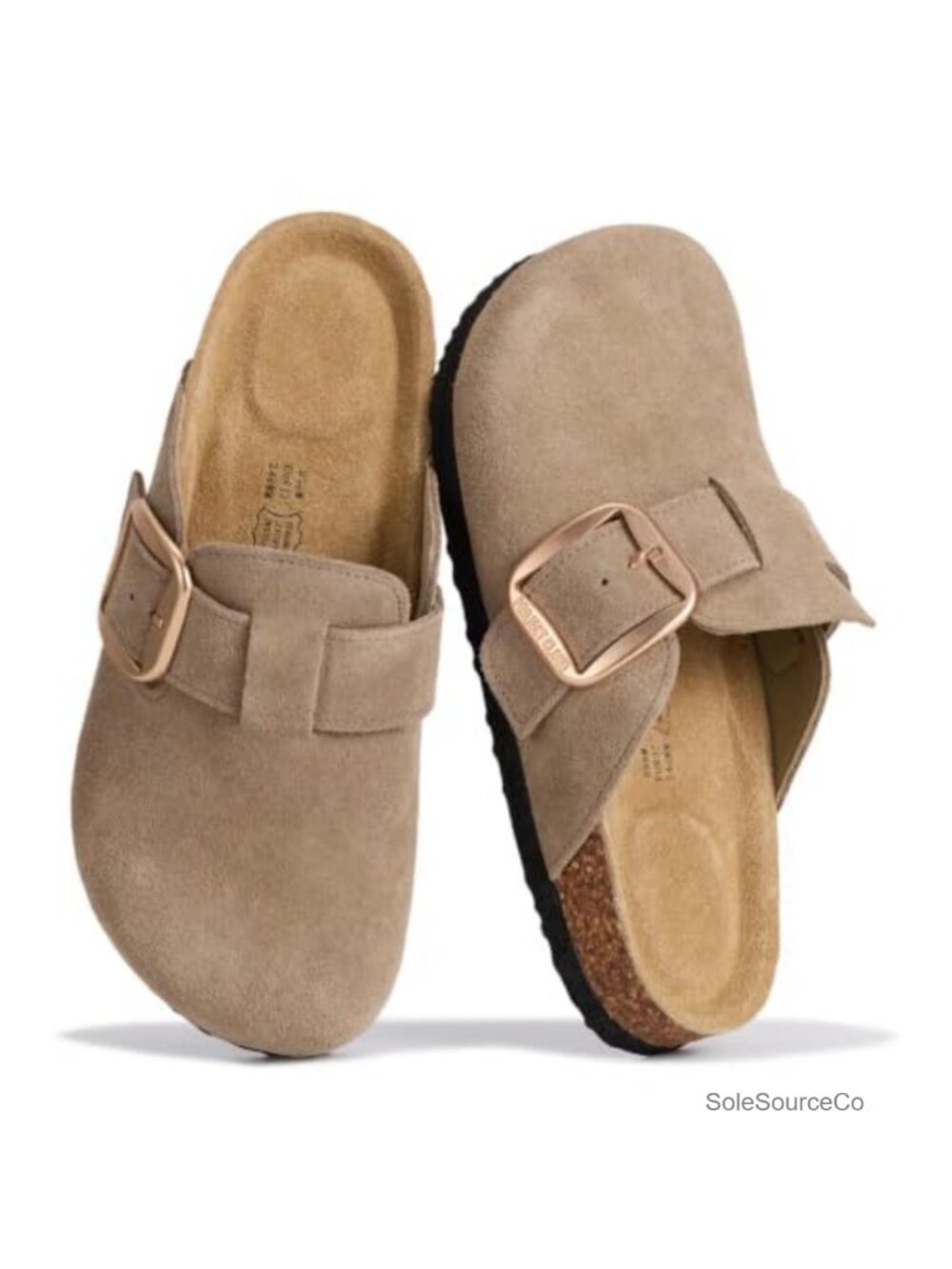 Genuine Leather Clogs Women Memory Foam Non-Slip Mules & Clogs